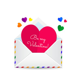 Valentines lgbt card vector