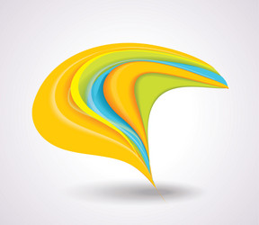 abstract geometric symbol for use in design vector image