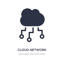 cloud network icon on white background simple vector image