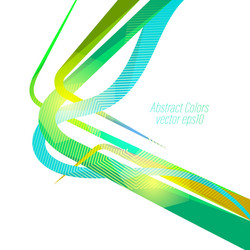 Dynamic Color Wave Background vector image