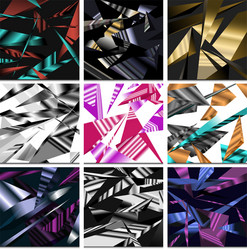 Dynamic Polygonal Abstract Background vector image