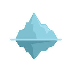 large iceberg floating with underwater part vector image