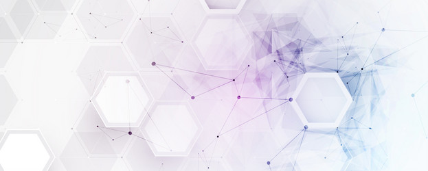 neural network concept connected cells with links vector image