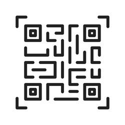 qr code icon image vector image