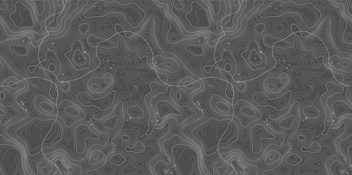 seamless pattern topographic map background vector