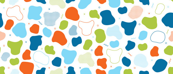 abstract blob seamless pattern blotch vector image