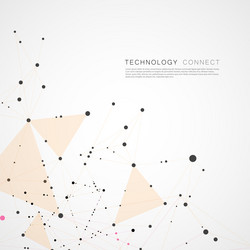 abstract digital poly mesh background design vector image
