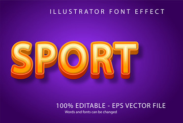 editable text style effect typography template vector image