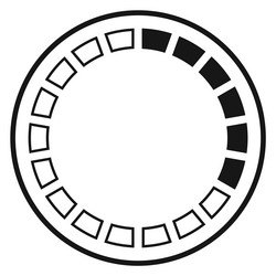 round progress bar radial indicator interface vector image
