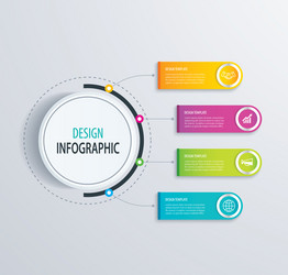 Timeline Workflow Chart vector image