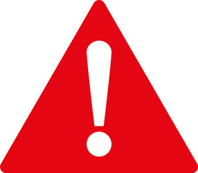 Problem flat red color icon Royalty Free Vector Image