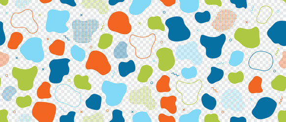 abstract blob seamless pattern blotch vector image