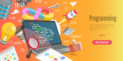 Software Development Concepts vector image