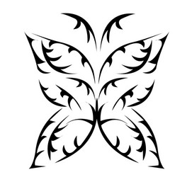 tribal butterfly Vector Image
