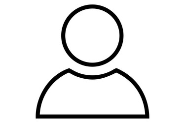 user icon - simple profile avatar for web vector image