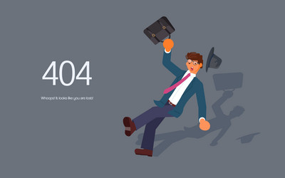 404 error not found web page vector image