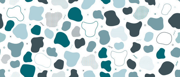 abstract blob seamless pattern blotch vector image