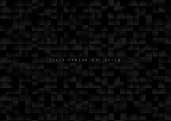 abstract pattern black square grid pixels on dark vector image