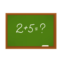 chalkboard with numerals vector