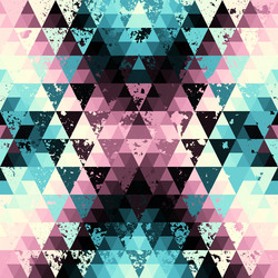 seamless pattern background a triangles vector image
