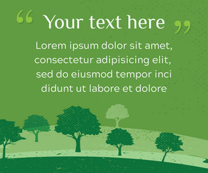 web banner of clean green environment with grunge vector