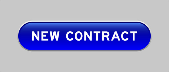 blue color capsule shape button with word new vector image