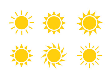 Sun icon symbol sunlight design vector