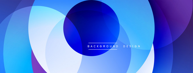 abstract design overlapping circles create vector image