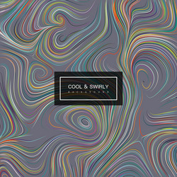 abstract artistic curl background vector image