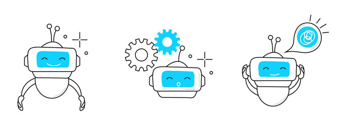 collection also includes an ai processor chip vector image