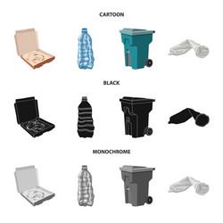 design of dump and sort logo set vector image