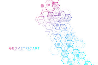 science network pattern connecting lines and dots vector image