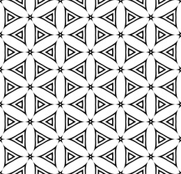 seamless hexagons and triangles pattern vector image