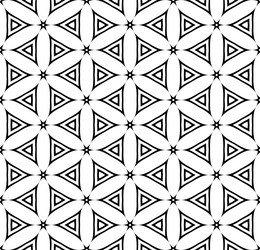 Seamless hexagons and triangles pattern vector