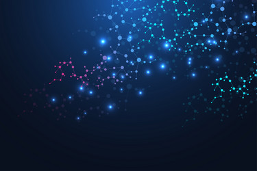 geometric abstract background with connected line vector image