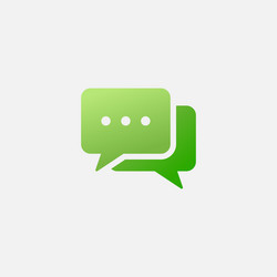 conversation icon chat speech bubble v vector