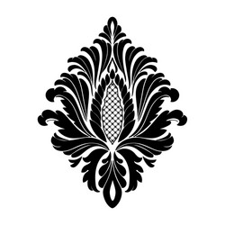 damask element isolated central vector image