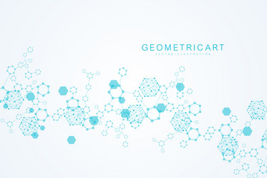 science network pattern connecting lines and dots vector image