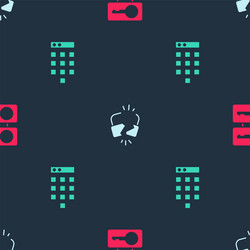 set casting keys broken or cracked lock vector image