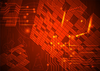 abstract background 17 formulas code vector image