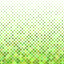 Diagonal square pattern background from green vector