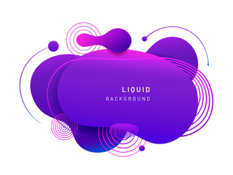 fluid blob in 3d shape vector image