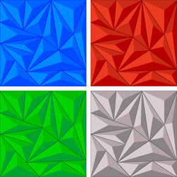 Geometric Crystal Triangle Pattern vector image