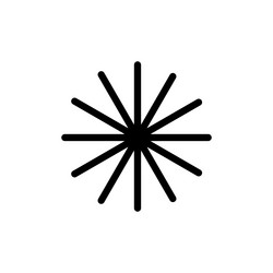 asterisk icon set password or passcode vector image