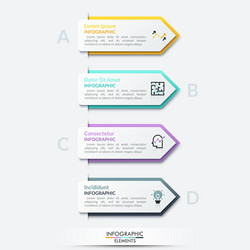 Modern Pointer Elements - Infographic Template vector image