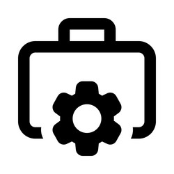 packed case with a security locking mechanism vector image