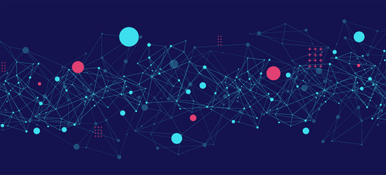 template for science and technology presentation vector image