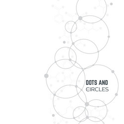Abstract Network of Circles and Dots vector image