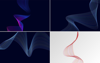 add depth to your designs with this set of 4 vector image