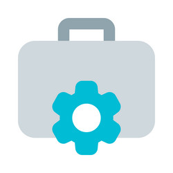packed case with a security locking mechanism vector image